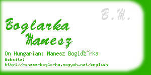 boglarka manesz business card